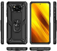 Бронированный Чехол до Xiaomi Poco X3 NFC, Nox Case Ring, чёрный