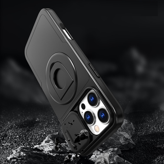 Чехол для iPhone 16 Pro, Military Magnet, для MagSafe, чёрный