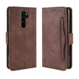 Футляр з клапаном для Xiaomi Redmi Note 8 Pro, Card Slot, коричневий