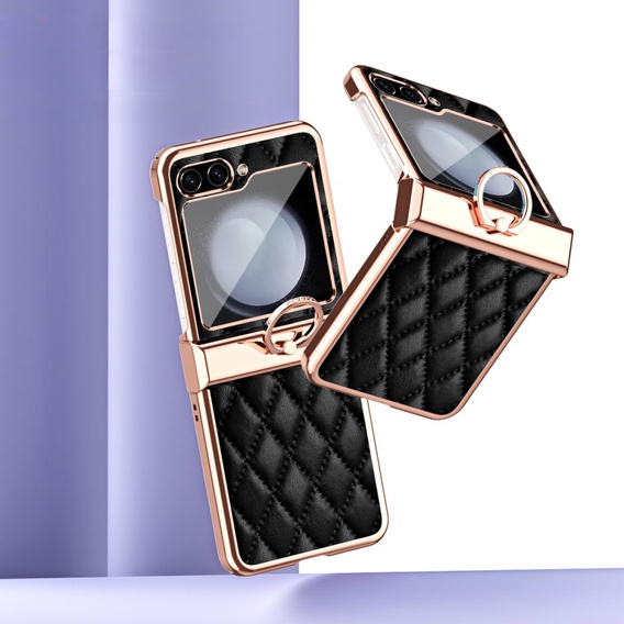 Чохол для Samsung Galaxy Z Flip5 5G, Electro Stitching, чорний