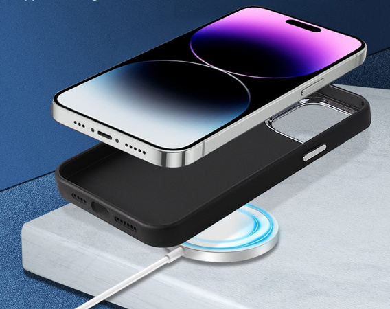 Чoхол до iPhone 14 Pro Max, Skin-touch MagSafe, чорний