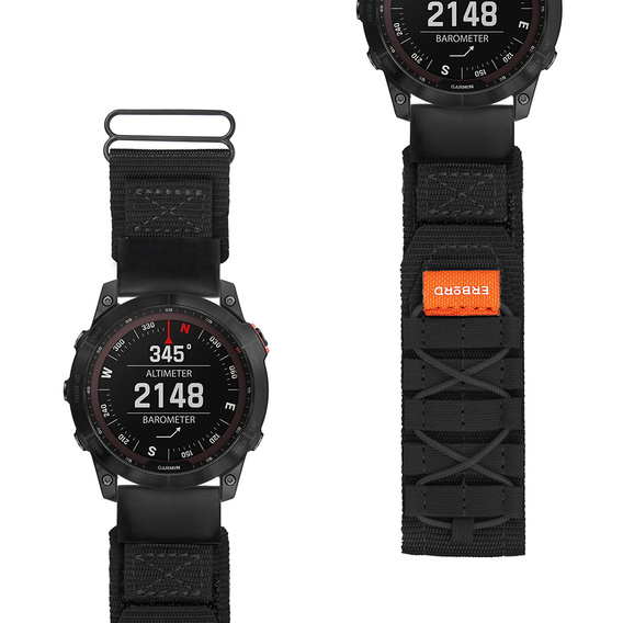 Нейлоновый ремешок ERBORD Runner Quickfit для часов Garmin Fenix 5X/6X/6X PRO/7X