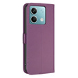 Откидной чехол для Xiaomi Redmi Note 13 5G, BINFEN Wallet, тёмно-фиолетовый