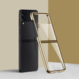 Чохол Electroplating Frame для Samsung Galaxy Z Flip 4 5G, Gold