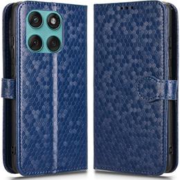 Флип-кейс для Motorola Edge 60 / 60 Fusion, Wallet Rhombus, синий
