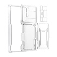 Чехол для Samsung Galaxy S24 Ultra, ERBORD SlideGuard with Card Holder, прозрачный