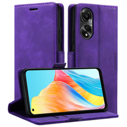 Чохол для Oppo A78 4G, ERBORD Vintage, гаманець з клапаном, фіолетовий