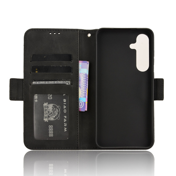 Футляр з клапаном для Samsung Galaxy S25 FE, Card Slot, чорний