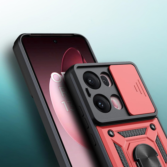 Чохол NOX Camera Slide Oppo Reno 13 Pro, CamShield Slide, червоний