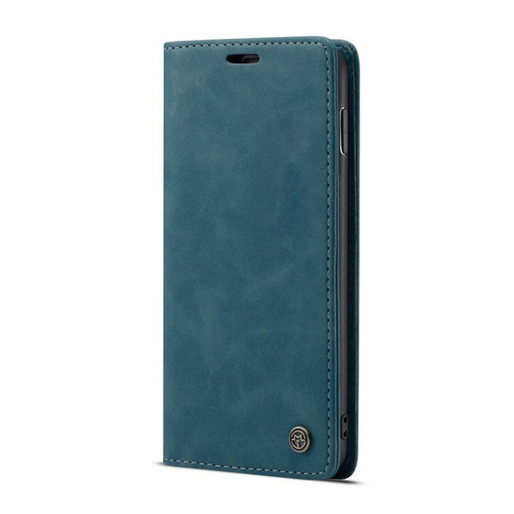 Чехол CASEME для Samsung Galaxy S10 Plus, Leather Wallet Case, синий