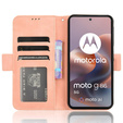 Откидной чехол для Motorola Moto G86 5G, Card Slot, розовый
