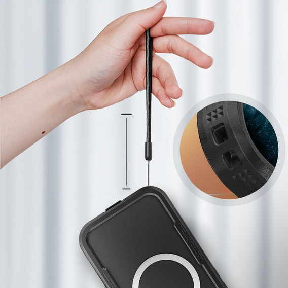 Водонепроникний чохол IP68 для iPhone 16, SHELLBOX MagSafe, чорний