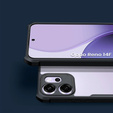 Чохол для Oppo Reno 14F, посилений, прозорий з чорними боковинами