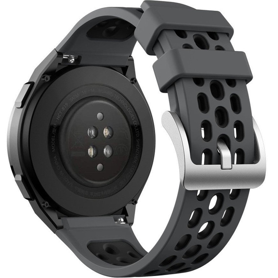 Силіконовий ремінець для Huawei Watch GT 2e, Grey / Black
