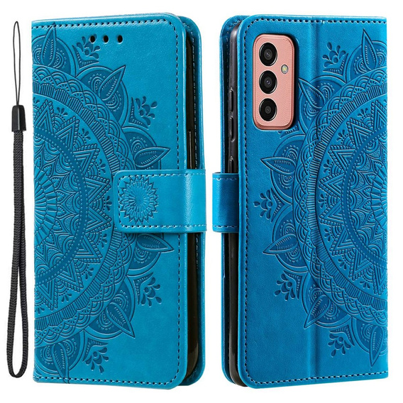Откидной чехол для Samsung Galaxy A14 4G/5G, Mandala, синий