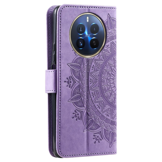 Чохол-книжка для Realme 12 Pro 5G / 12 Pro+ 5G, Mandala, фіолетовий