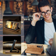 Чехол для Samsung Galaxy A16, ERBORD Vintage, бумажник с клапаном, коричневый