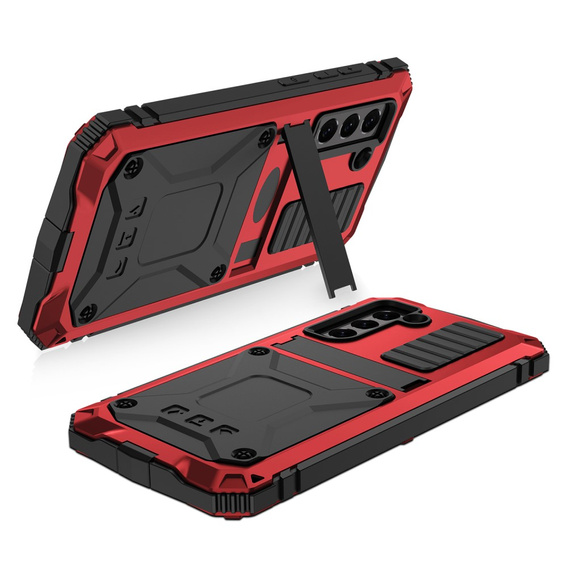 Чехол для Samsung Galaxy S21 FE, R-JUST, бронированный, красный