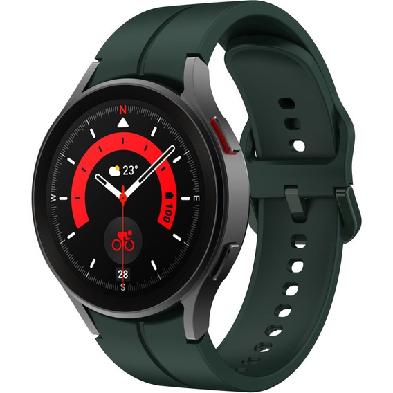 Силіконовий ремінець для Samsung Galaxy Watch 4/5 40/42/44/46/45mm Pro, Green