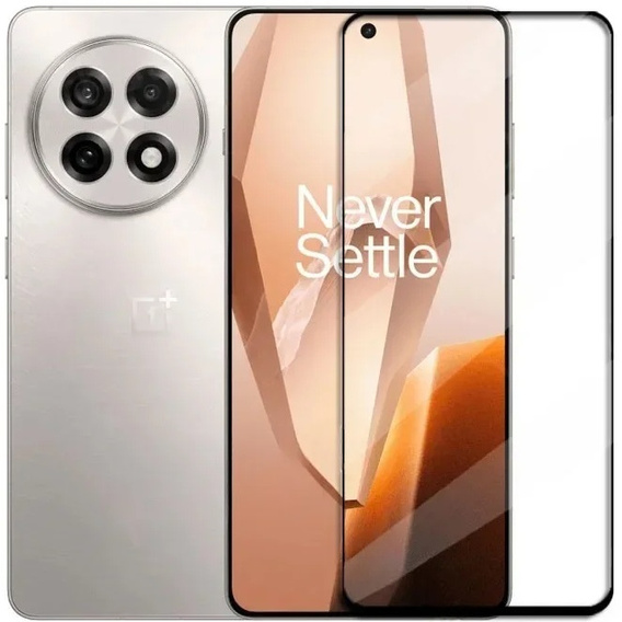 3D загартоване скло для OnePlus 13R, чорна рамка