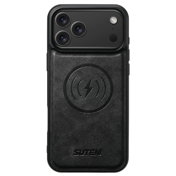Флип-кейс 2-в-1 для iPhone 17 Pro Max, SUTENI, для MagSafe, черный