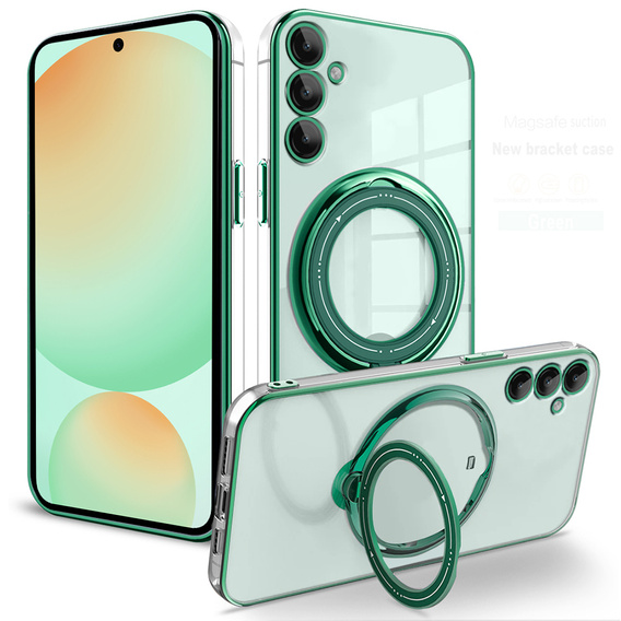 Магнитный чехол для Samsung Galaxy S24 FE, для MagSafe, зелёный