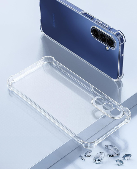 Чехол для Samsung Galaxy A17 5G, усиленный, с защитой камеры, прозрачный