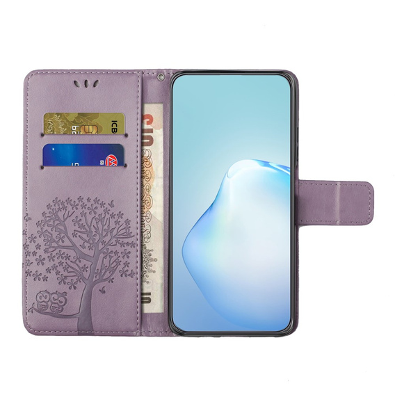 Откидной чехол для Motorola Moto G53 / G23 / G13, Tree, фиолетовый