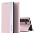 Чохол-книжка для Samsung Galaxy S24 FE, Side Magnetic, рожевий