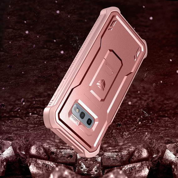 Броньований чохол для Samsung Galaxy S10e, Dexnor Full Body, рожевий rose gold