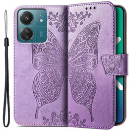Чохол-книжка для Xiaomi Redmi 13C / Poco C65, Butterfly, фіолетовий
