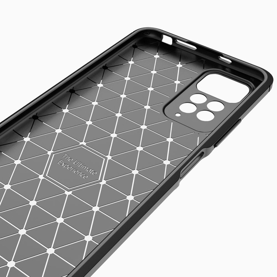 Чехол до Xiaomi Redmi Note 11 / 11S, Carbon, чёрный