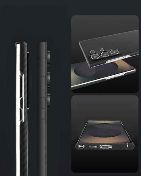 Чохол для Samsung Galaxy S25 Ultra, ERBORD Full Kevlar, для MagSafe, чорний