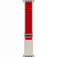Нейлоновый ремешок до Apple Watch 1/2/3/4/5/6/7/8/SE/ULTRA 42/44/45/49 MM, Beige / Red
