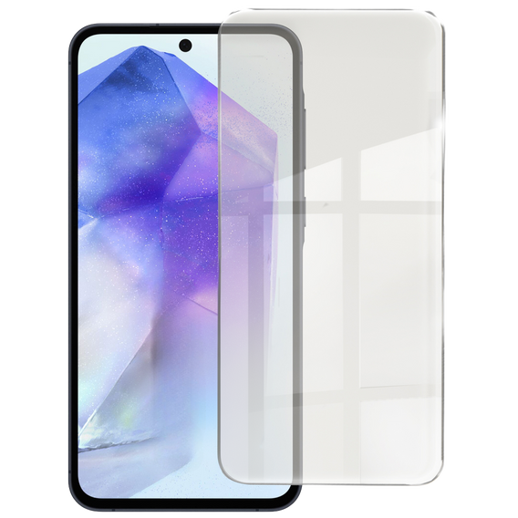 Чохол для Samsung Galaxy A35 5G, Fusion Hybrid, із захистом камери, прозорий / чорний