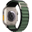 Нейлоновый ремешок до Apple Watch 1/2/3/4/5/6/7/8/SE/ULTRA 42/44/45/49 MM, Green / Black