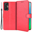 Футляр з клапаном для Infinix Hot 20 5G, Crazy Horse Wallet, червоний