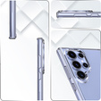 Чехол до Samsung Galaxy S24 Ultra, Fusion Hybrid, прозрачный