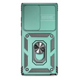 Чехол NOX Camera Slide Samsung Galaxy S24 Ultra, CamShield Slide, зелёный