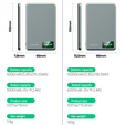 Blavec Power Bank 10000mAh BJ-03 Slim 13.5mm - Type C - 22.5W, MagSafe 3in1 - сірий