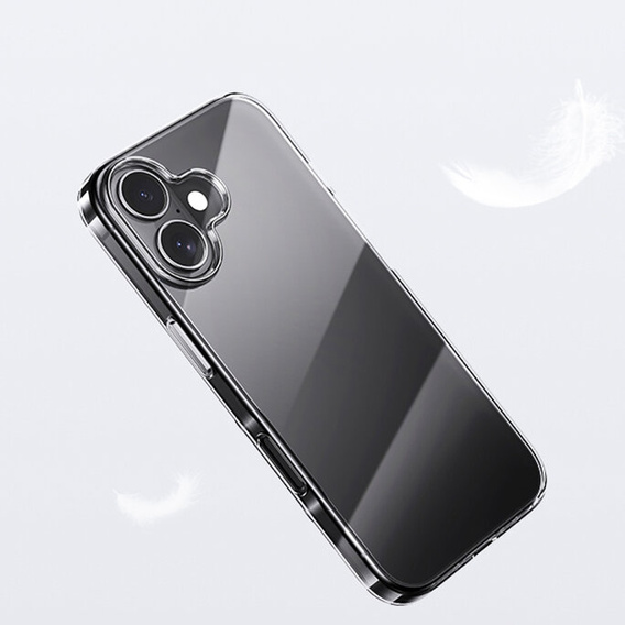 Чохол для iPhone 16, ERBORD Slim, прозорий + скло 9H