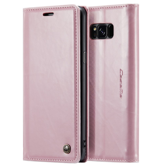 Флип-кейс CASEME для Samsung Galaxy S8, Waxy Textured, розовый