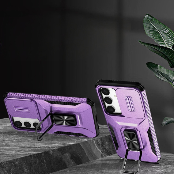 Чехол для Samsung Galaxy S24+ Plus, крышка объектива, фиолетовый