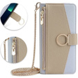 Флип-кейс для iPhone 7 / 8 / SE (2020) / SE (2022), Wallet Zipper Pocket, с зеркалом, синий