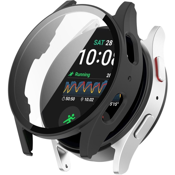 Чохол з інтегрованим склом для Samsung Galaxy Watch6 44 мм, чорний