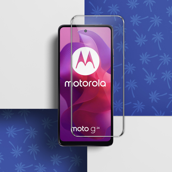 Закаленное стекло Diamond Palm для Motorola Moto G04/G24/G34 5G