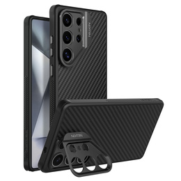 Чехол для Samsung Galaxy S25 Ultra, бронированный Nillkin, Carboprof Case, для Magsafe, чёрный