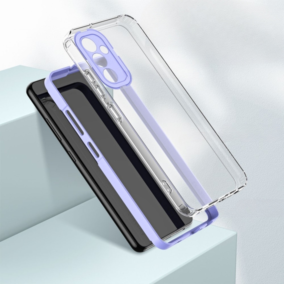 Чехол до Samsung Galaxy A14 5G, Fusion Hybrid, прозрачный / фиолетовый