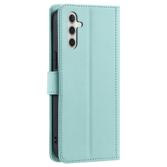 чехол-крышка для Samsung Galaxy S25 FE, Rhombus Crossbody Leather, зелёный