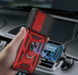Чохол NOX Camera Slide Samsung Galaxy S24 FE, CamShield Slide, червоний